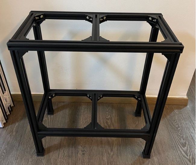 Black 4040 Aluminum profile fish tank 2-tier rack