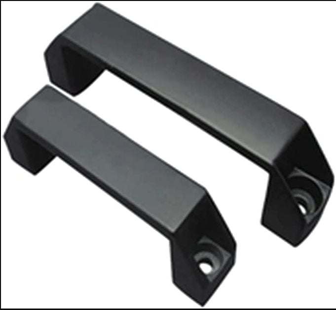 90mm Hole centre distance black nylon door handle