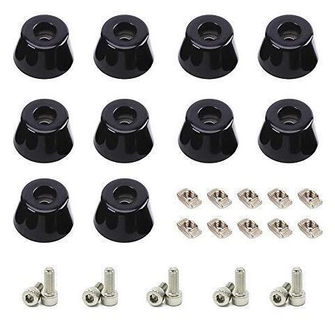 Pack of 4pcs  Anti-vibration Rubber Feet with screws and T-nuts