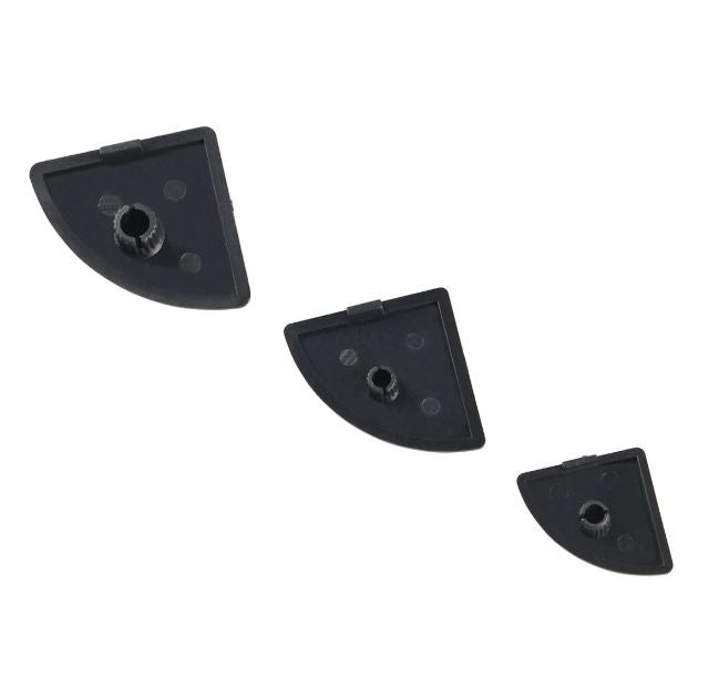 30 series R  T- Slot End Caps (black)