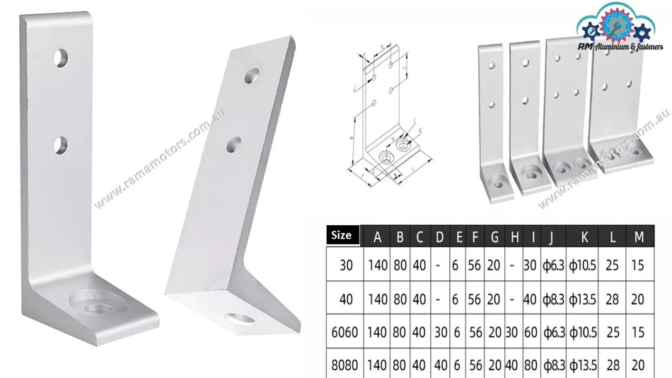 Aluminium Alloy floor mount base connector plate (30 series)