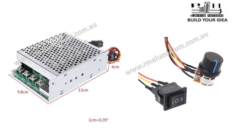 DC 10-55V 100A Motor Speed Controller Reversible PWM Control Forward/Reverse Q84D